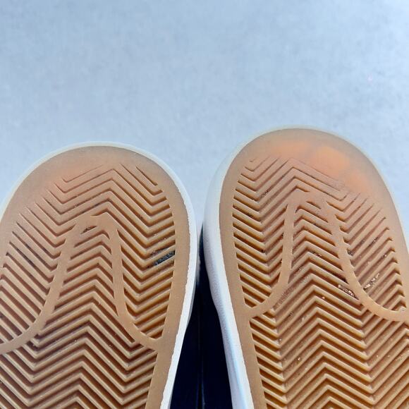 Low Top Sneakers Nike Men's 9 Blazer Grey Suede Navy Swoosh Style # AJ9516-400 - Picture 7 of 11